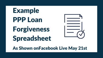 ppp forgiveness loan spreadsheet cares nonprofits